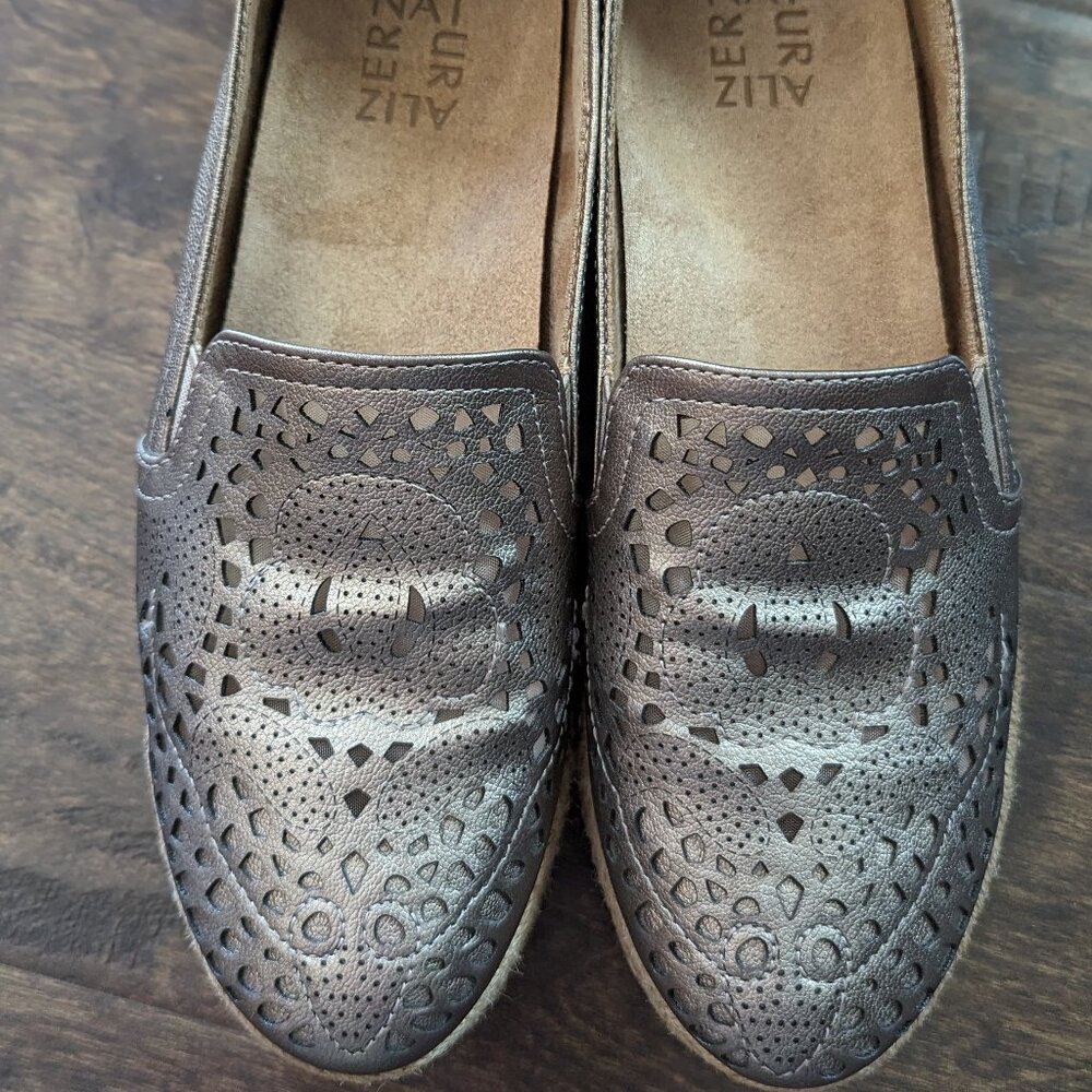 Women's Naturalizer Thea Platform Bronze Summer Espadrilles Size 9